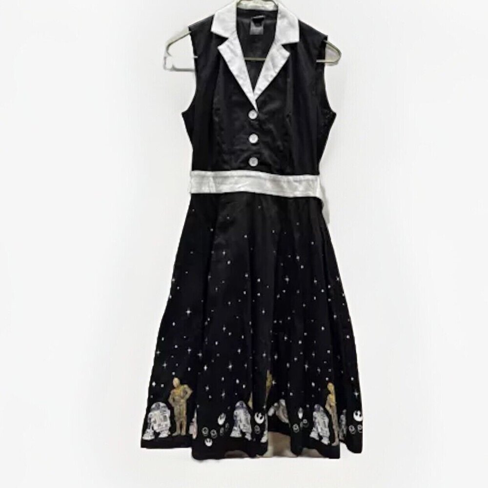 Her Universe Star Wars Droid C-3PO R2-D2 BB-8 Retro Dress Size SM Disney